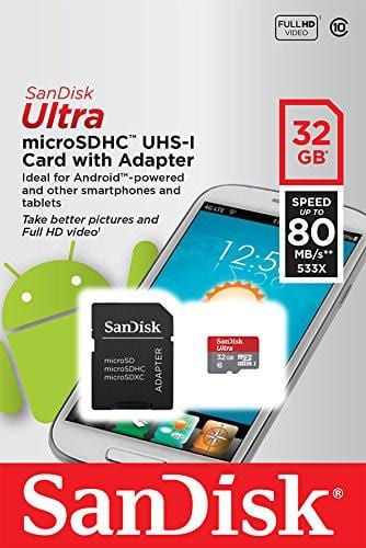 SanDisk Ultra 32GB microSDHC UHS-I Card with Adapter - Urban Drones