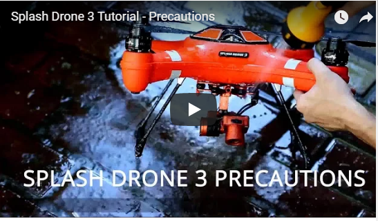 Splash Drone 3 Tutorial  -Precautions