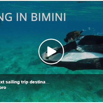Sailing in Bimini with a Splash Drone