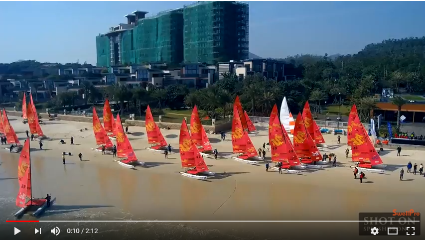 Swellpro Splash Drone 3 at the Hobie 16 Asia Championship