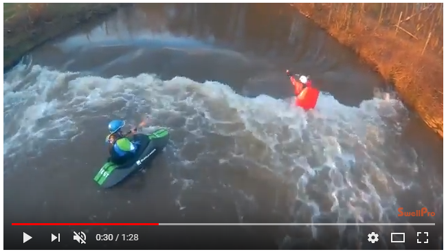 Splash Drone Filmed Professional Kayakers — Urban Drones