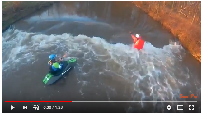 Splash Drone Filmed Professional Kayakers