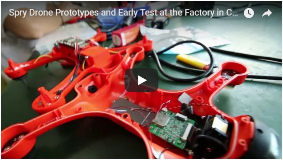 Spry Drone Prototypes and Early Test at the Factory in China