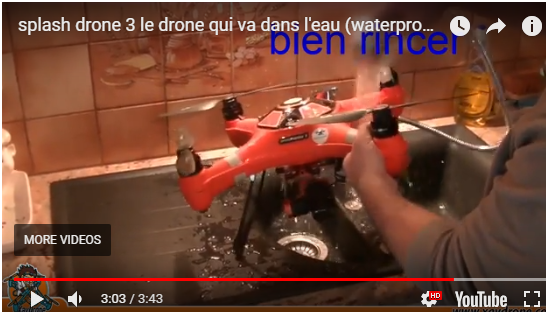 Rinsing Splash Drone 3 After Use
