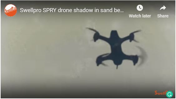 Spry Drone Shadow in the Sand