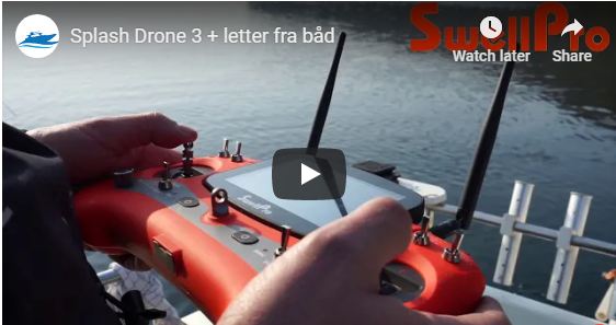 Splash Drone 3 plus take off from the Boat