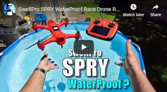 Spry Waterproof Race Drone Tested on Water