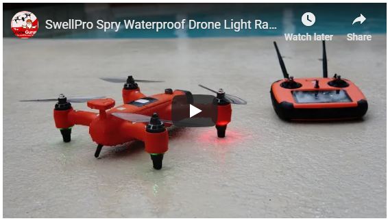Spry Waterproof Drone Light Rain Test