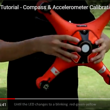 Compass and Accelerometer Calibration Tutorial Video for the Splash Drone 3