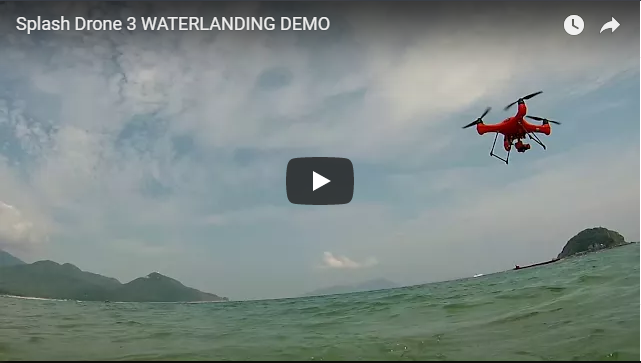Splash Drone 3 Landing on Water