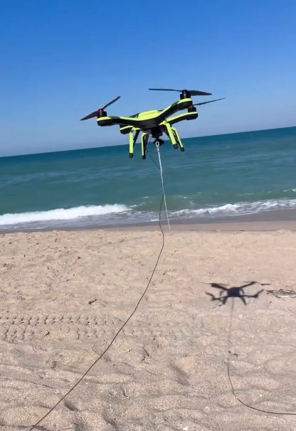 Xpece Model One Drone Flying On Beach