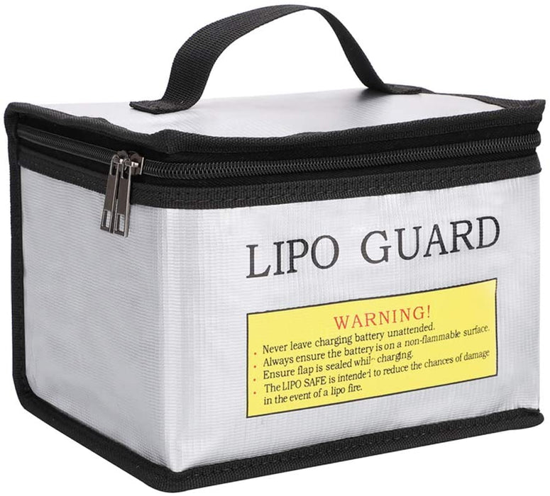 LiPo safe charging bag digital multimeter smoke detector drone battery